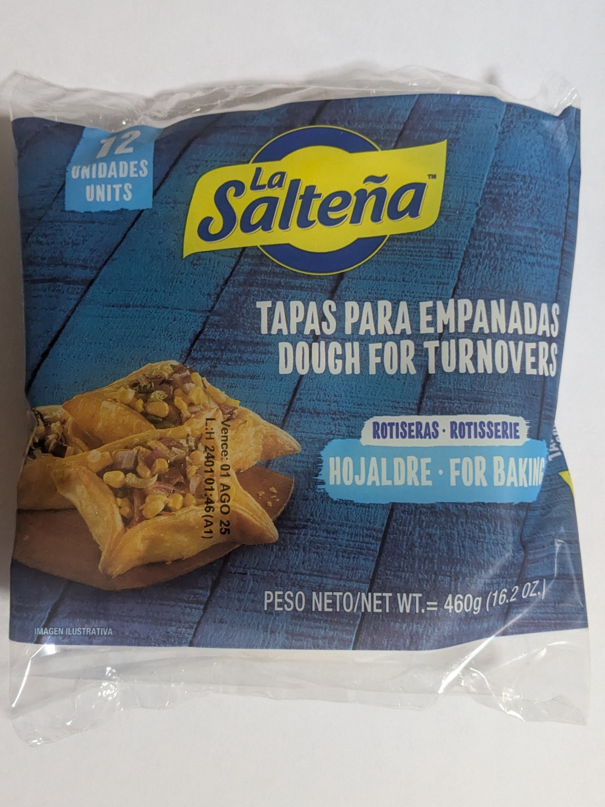"Comprar tapas de empanadas La Salteña hojaldradas online, calidad premium para tus recetas"