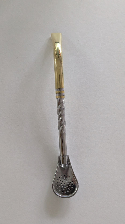 Bombilla Pico de Loro con aplique de bronce Cincelada – 18.5 cm